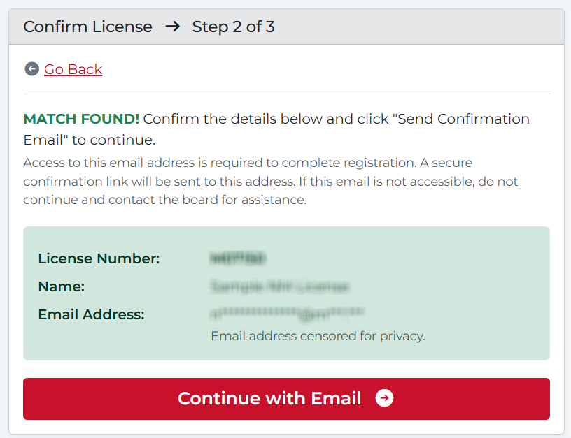 Confirm license window screen shot